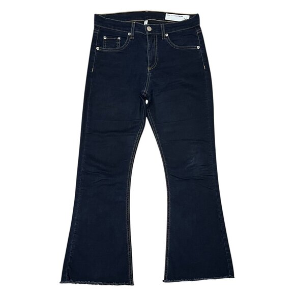 Rag & Bone Women’s Jeans Size 26 Crop Flare High Rise Blue Denim - Picture 2 of 15